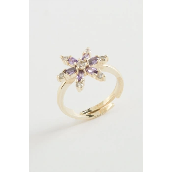 Lotus Zirkon Taşlı Yüzük