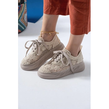 Lucas Bej Örgü Spor Ayakkabı