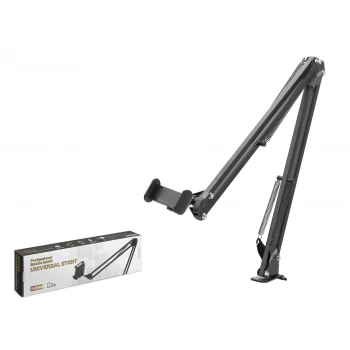 Mafsalli Kollu Masa Kenari Telefon Ve Tablet Standi - Si̇yah ND1052