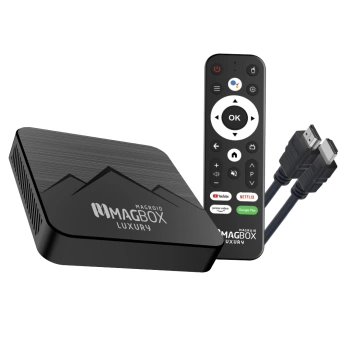 MAGBOX MAGROID LUXURY 32 GB HDD 2 GB RAM BLUETOOTH 5G SES KOMUT KUMANDALI ANDROID TV BOX (4887)