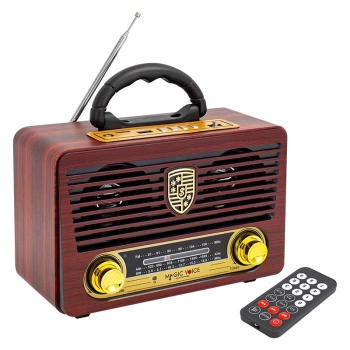MAGICVOICE MV-115BT USB/SD/FM/BLUETOOTH DESTEKLİ NOSTALJİK RADYO (4887)