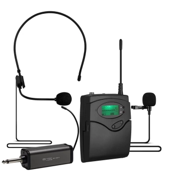 MAGICVOICE MV-1303Y UHF 1 YAKA + 1 HEADSET KABLOSUZ TELSİZ MİKROFON (4887)
