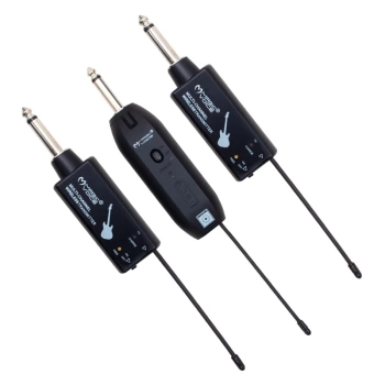 MAGICVOICE MV-19590 UHF GİTAR TİP KABLOSUZ MİKROFON ÜÇLÜ SET (4887)