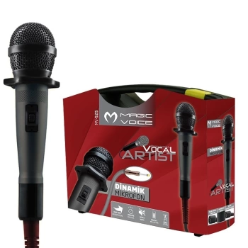 MAGICVOICE MV-525 DİNAMİK PROFESSIONAL KABLOLU EL MİKROFONU ( 4.5 MT KABLOLU ) (4887)