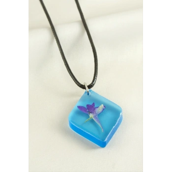 Mahmuzotu Çiçeği Epoksi Kolye