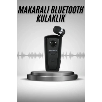 Makaralı Bluetooth Kulakiçi Yaka Kulaklığı Kablosuz Kulaklık