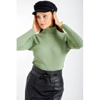 MARSiLYAN- 10311 Balıkçı Yaka Triko Kazak