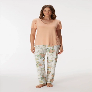 MARSiLYAN- 11387 Kadın T-Shirt ve Pantolon Takım