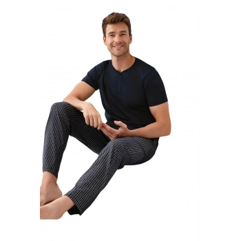 MARSiLYAN- ANNE-KIZ SETİ KADIN İKİLİ PİJAMA TAKIM  AR3576-S