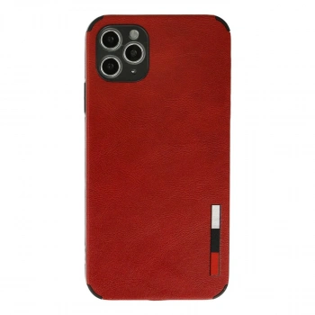 MARSİLYAN™- Apple İphone 11 Pro Max Kılıf Loop Deri Silikon - Kırmızı