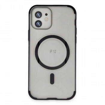 MARSİLYAN™-  Apple İphone 12 Hilton Magsafe Kapak - Siyah