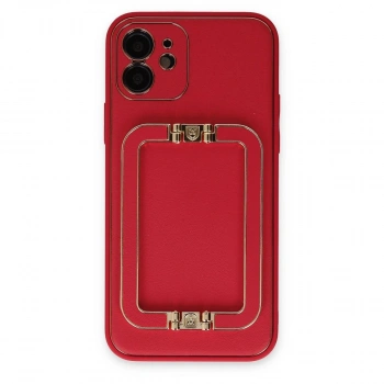 MARSİLYAN™- Apple İphone 12 Kılıf Coco Elit Kapak - Kırmızı