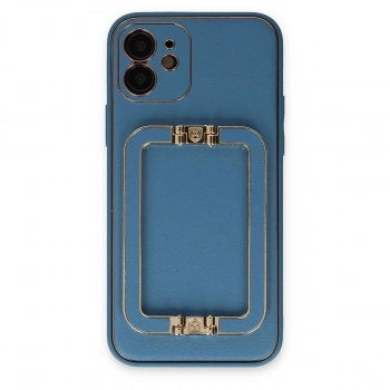 MARSİLYAN™- Apple İphone 12 Kılıf Coco Elit Kapak - Mavi