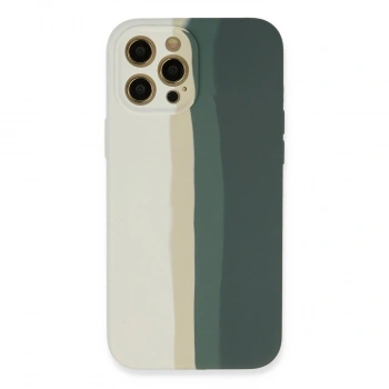 MARSİLYAN™- Apple İphone 12 Pro Kılıf Ebruli Lansman Silikon - Beyaz-gri
