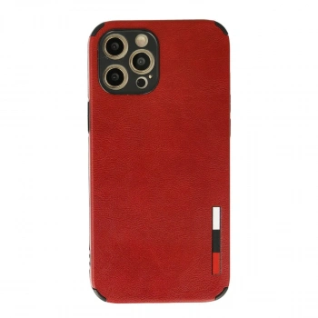 MARSİLYAN™- Apple İphone 12 Pro Kılıf Loop Deri Silikon - Kırmızı