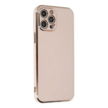 MARSİLYAN™- Apple İphone 12 Pro Kılıf Volet Silikon - Pembe