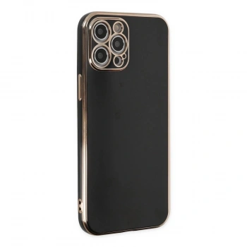 MARSİLYAN™- Apple İphone 12 Pro Kılıf Volet Silikon - Siyah