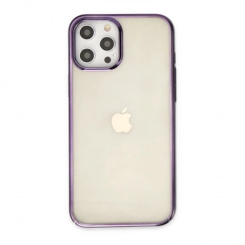 MARSİLYAN™- Apple İphone 12 Pro Max Kılıf Element Silikon - Mor