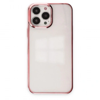 MARSİLYAN™- Apple İphone 13 Pro Max Kılıf Element Silikon - Pembe