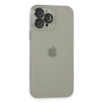 MARSİLYAN™- Apple İphone 13 Pro Max Kılıf Luko Lens Silikon - Yeşil