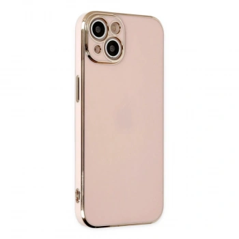 MARSİLYAN™- Apple İphone 14 Kılıf Volet Silikon - Pembe