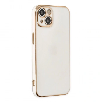 MARSİLYAN™- Apple İphone 14 Plus Kılıf Volet Silikon - Beyaz
