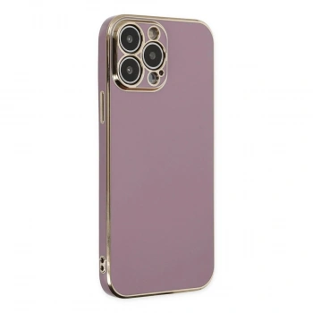 MARSİLYAN™- Apple İphone 14 Pro Kılıf Volet Silikon - Mor