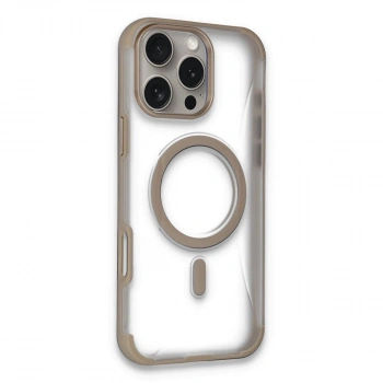 MARSİLYAN™-  Apple İphone 14 Pro Max Hilton Magsafe Kapak - Gold