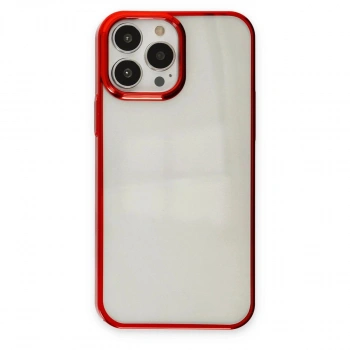 MARSİLYAN™- Apple İphone 14 Pro Max Kılıf Element Silikon - Kırmızı