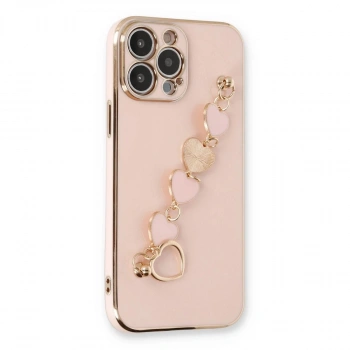 MARSİLYAN™- Apple İphone 14 Pro Max Kılıf Esila Silikon - Pudra