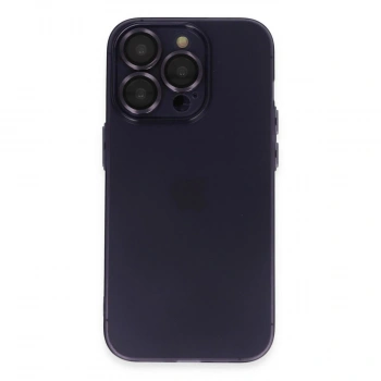 MARSİLYAN™- Apple İphone 14 Pro Max Kılıf Luko Lens Silikon - Siyah