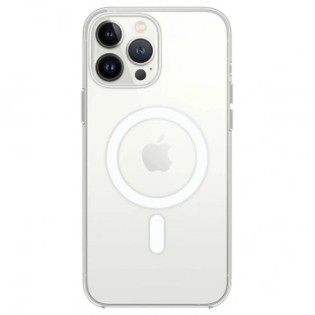 MARSİLYAN™- Apple İphone 14 Pro Max Kılıf Magneticsafe Şeffaf Silikon - Şeffaf