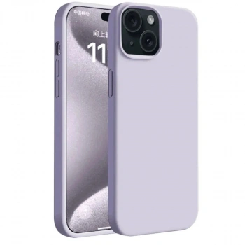MARSİLYAN™- Apple İphone 15 Plus Kılıf First Silikon - Lila
