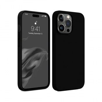 MARSİLYAN™- Apple İphone 15 Pro Kılıf First Silikon - Siyah