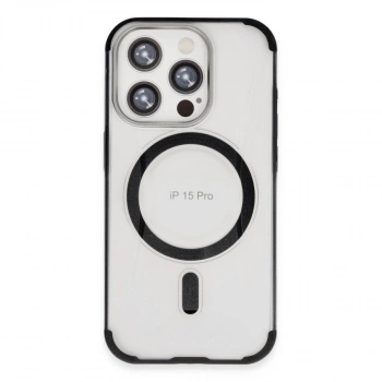 MARSİLYAN™-  Apple İphone 15 Pro Max Hilton Magsafe Kapak - Siyah