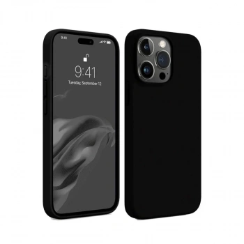 MARSİLYAN™- Apple İphone 15 Pro Max Kılıf First Silikon - Siyah