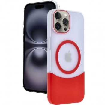 MARSİLYAN™-  Apple İphone 15 Pro Max Velar Magsafe Kapak - Kırmızı
