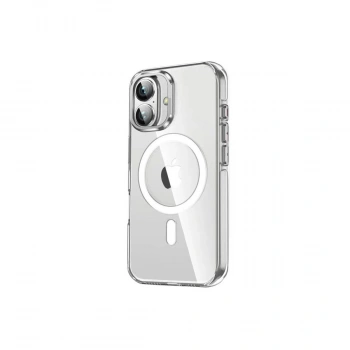 MARSİLYAN™-  Apple İphone 16 Crystal Magsafe Kapak - Şeffaf