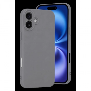 MARSİLYAN™- Apple İphone 16 Plus Kılıf First Silikon - Gri