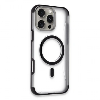 MARSİLYAN™-  Apple İphone 16 Pro Max Hilton Magsafe Kapak - Siyah