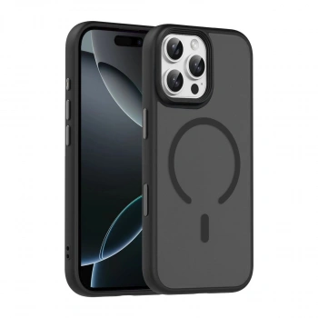 MARSİLYAN™-  Apple İphone 16 Pro Max Megane Magsafe Kapak - Siyah