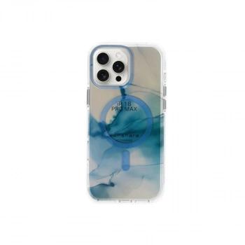 MARSİLYAN™-  Apple İphone 16 Pro Max Phantom Magsafe Kapak - Mavi