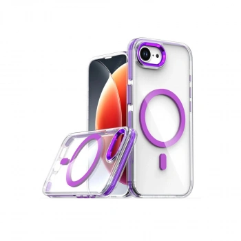 MARSİLYAN™-  Apple İphone 16e Bella Magsafe Kapak - Derin Mor