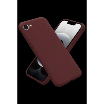 MARSİLYAN™- Apple İphone 16e Kılıf First Silikon - Bordo