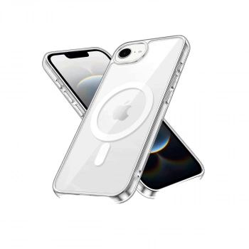 MARSİLYAN™- Apple İphone 16e Kılıf Pc Real Magsafe Kapak - Şeffaf