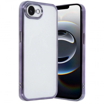 MARSİLYAN™- Apple İphone 16e Kılıf Razer Lensli Silikon - Mor
