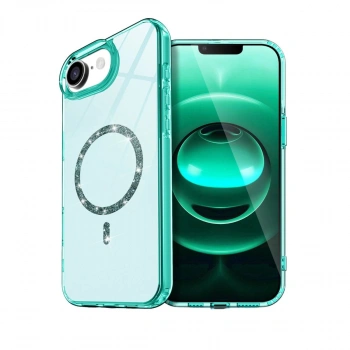 MARSİLYAN™- Apple İphone 16e Live Diamond Magsafe Kapak - Yeşil