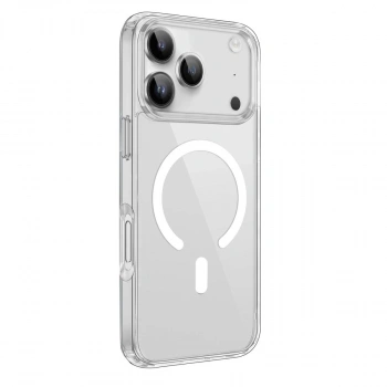MARSİLYAN™- Apple İphone 17 Pro Max Kılıf Pc Real Magsafe Kapak - Şeffaf