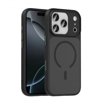 MARSİLYAN™-  Apple İphone 17 Pro Max Megane Magsafe Kapak - Siyah