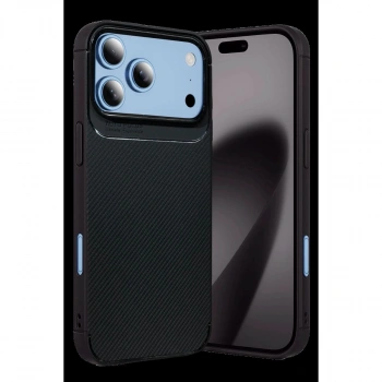 MARSİLYAN™-  Apple İphone 18 Pro Auto Focus Karbon Kapak - Siyah